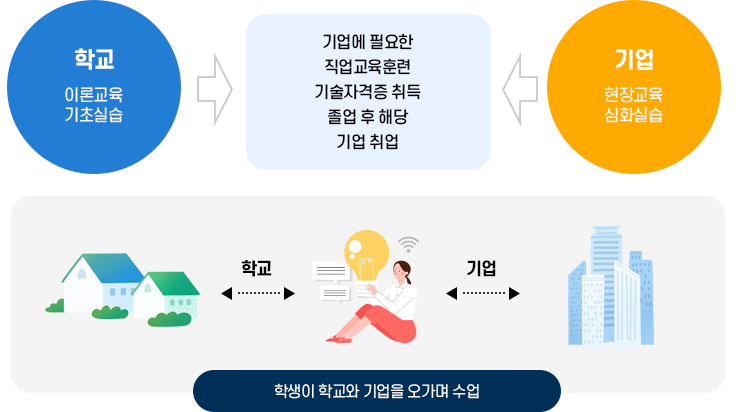 산학일체형 도제학교란 이미지